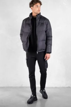 Heren BALR. Jassen*Miles Straight Puffer Jacket Jet Black