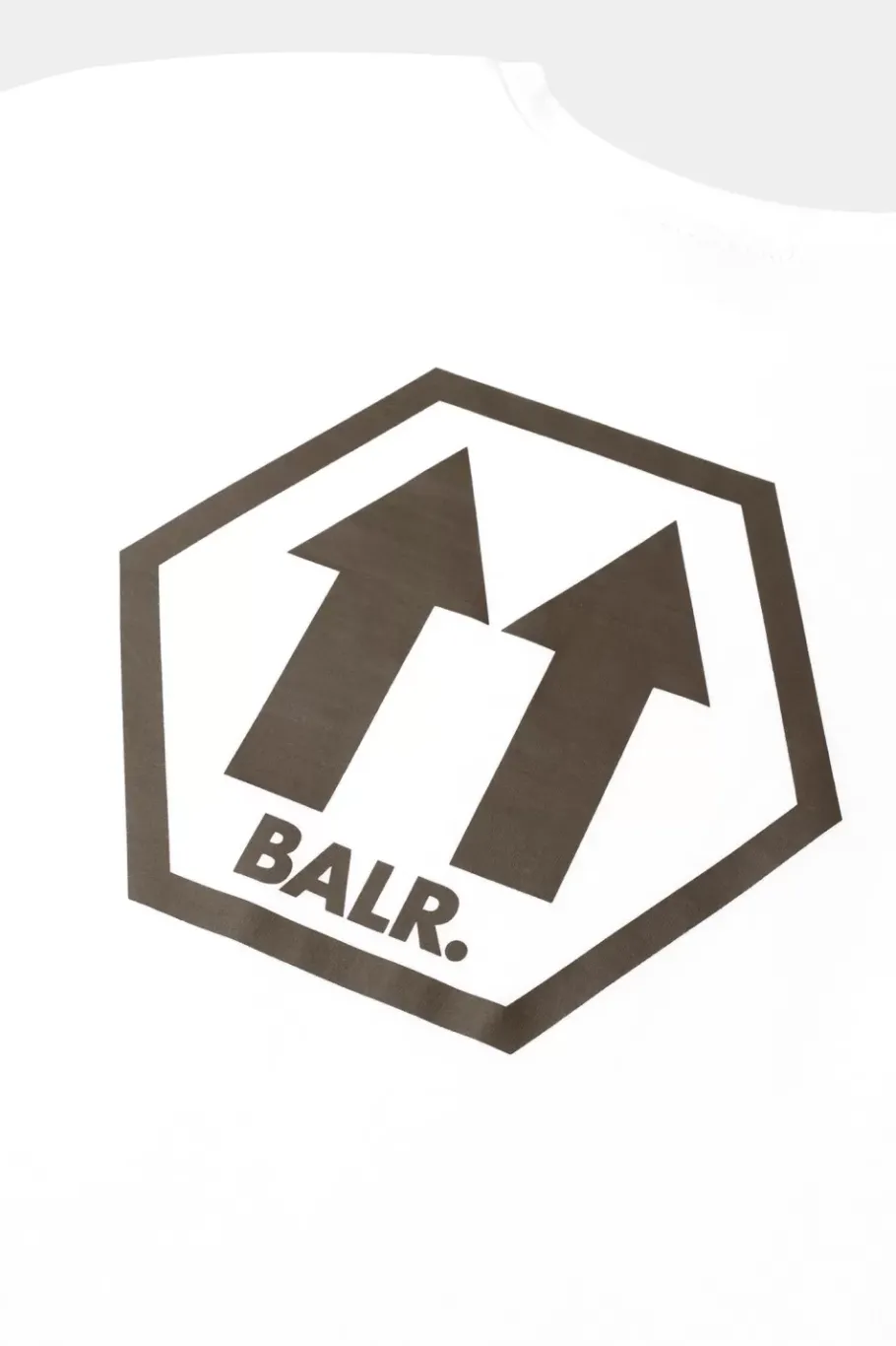 Heren BALR. T-Shirts*Olaf Straight Arrows Longsleeve T-Shirt Bright White