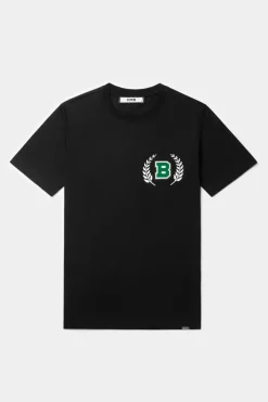 Heren BALR. T-Shirts*Olaf Straight B Crest T-Shirt Jet Black