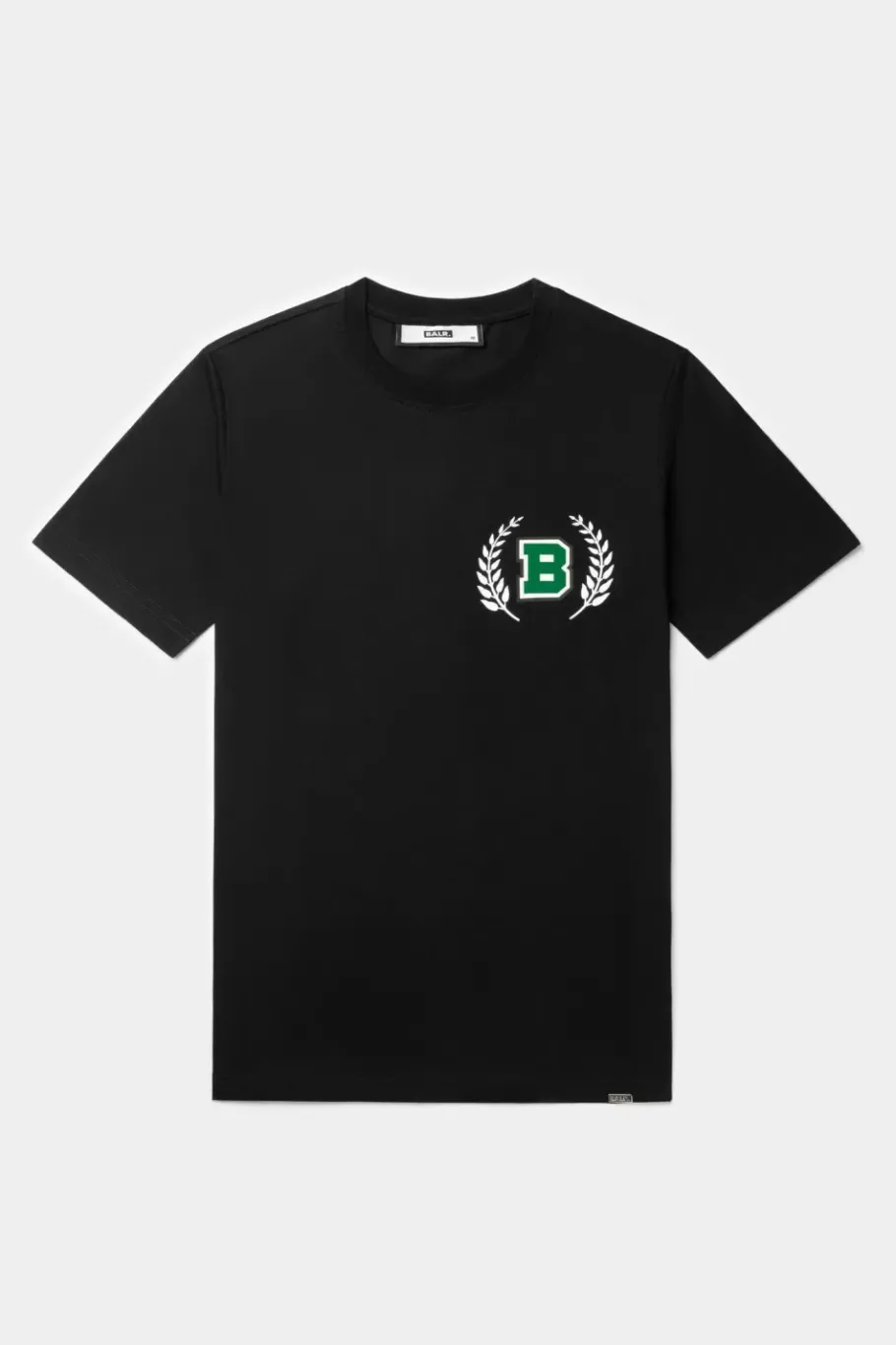 Heren BALR. T-Shirts*Olaf Straight B Crest T-Shirt Jet Black