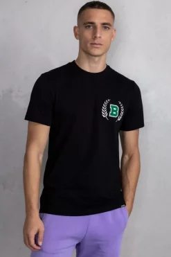 Heren BALR. T-Shirts*Olaf Straight B Crest T-Shirt Jet Black