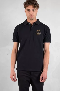 Heren BALR. Polo'S*Olaf Straight Emblem Polo Jet Black