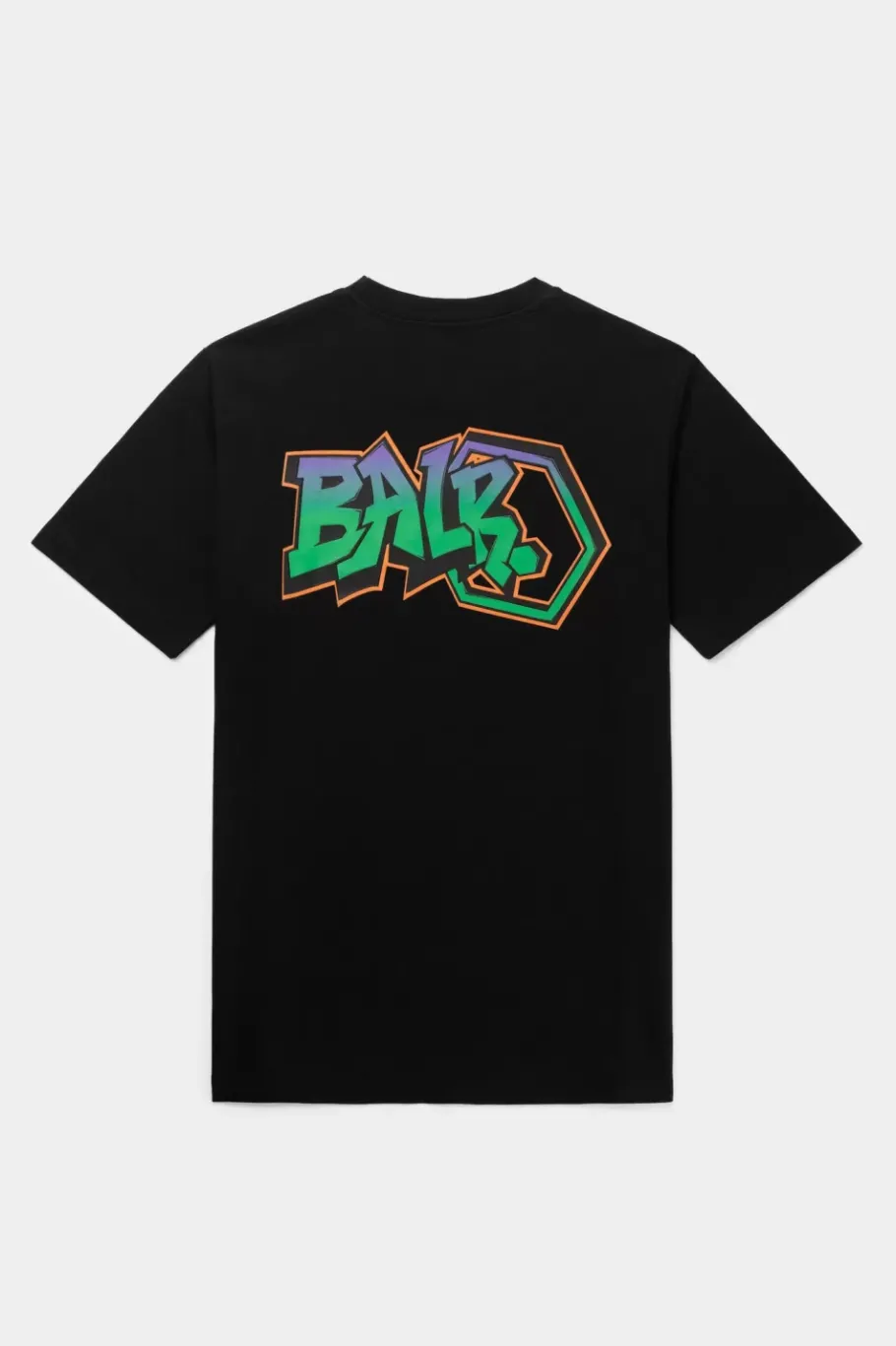 Heren BALR. T-Shirts*Olaf Straight Graffiti T-Shirt Jet Black