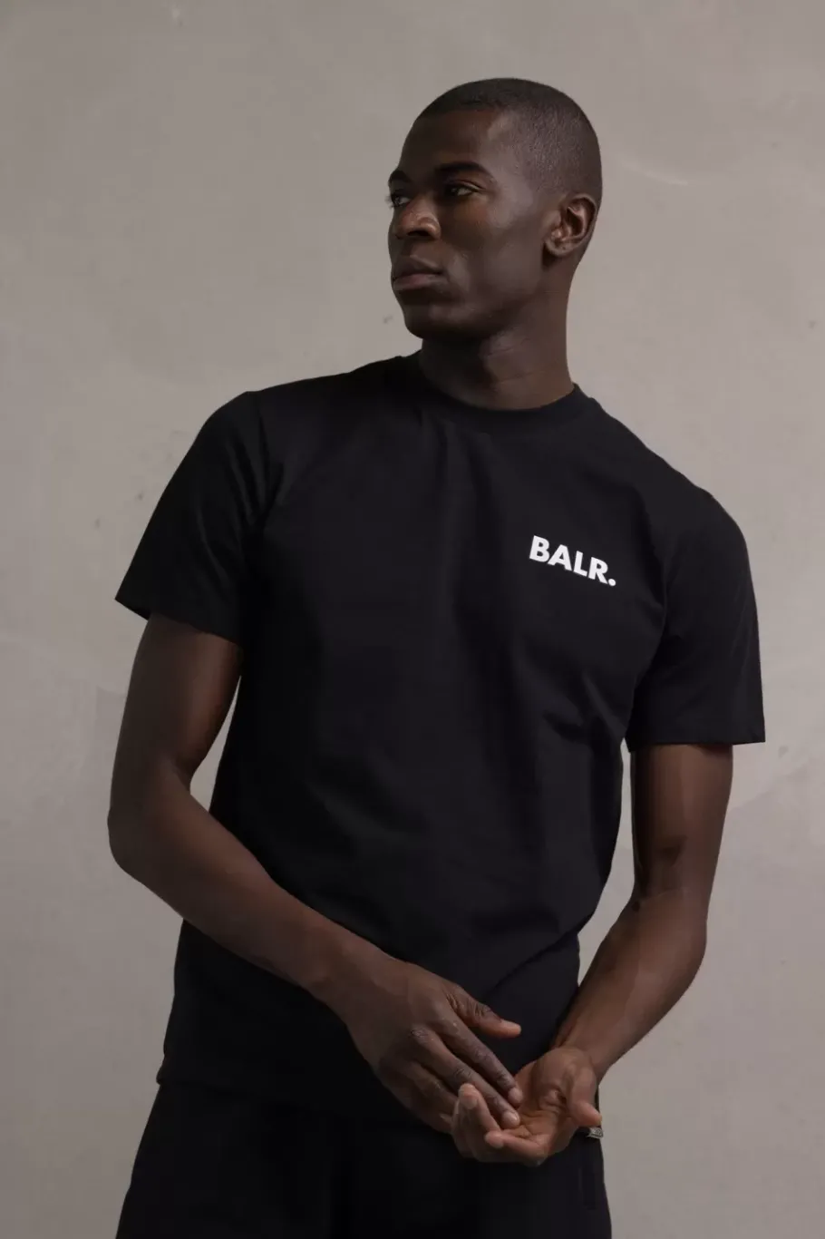 Heren BALR. T-Shirts*Olaf Straight Graffiti T-Shirt Jet Black