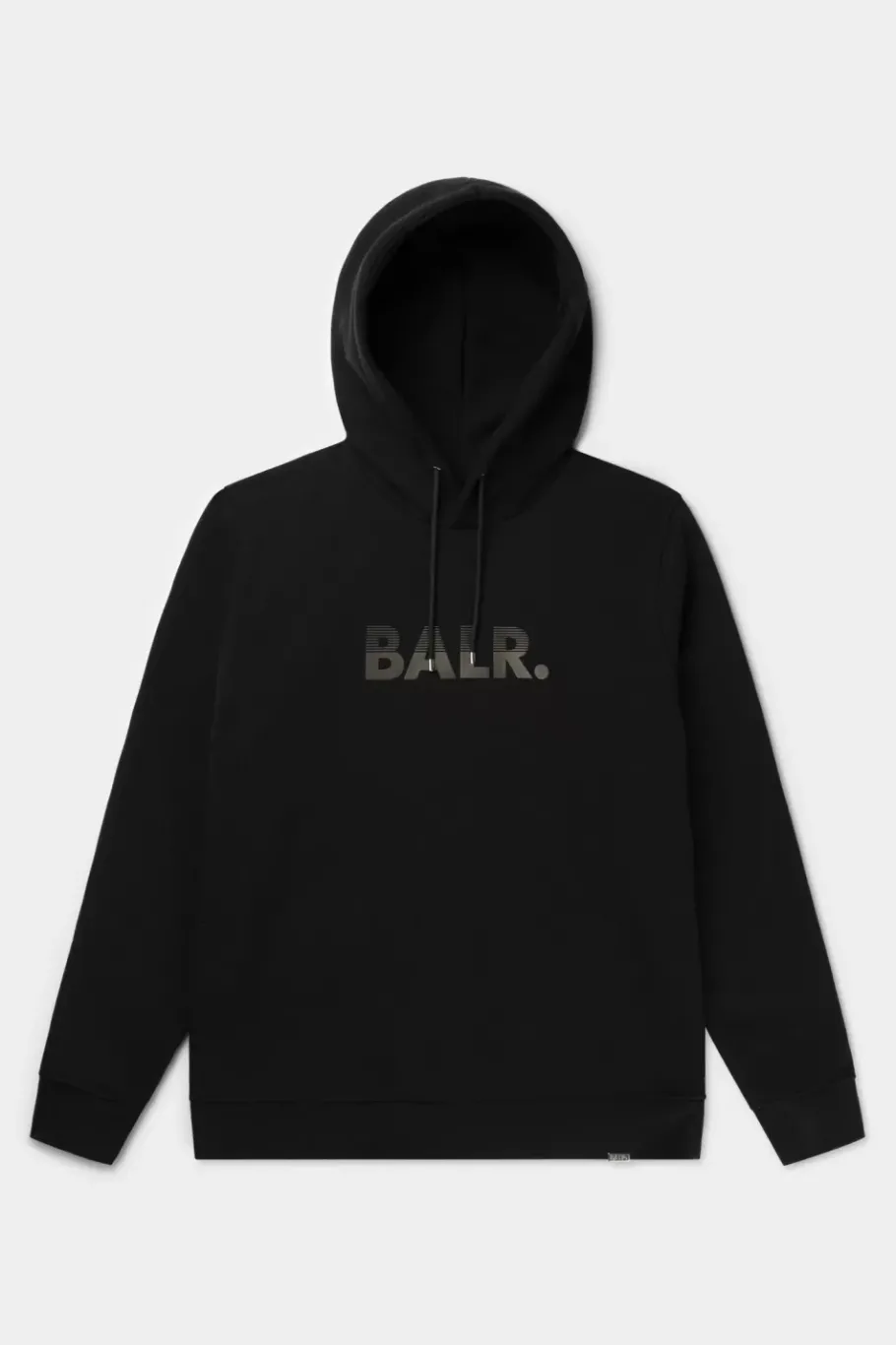 Heren BALR. Hoodies*Olaf Straight Half Track Hoodie Jet Black