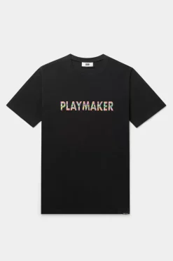 Heren BALR. T-Shirts*Olaf Straight Playmaker T-Shirt Jet Black