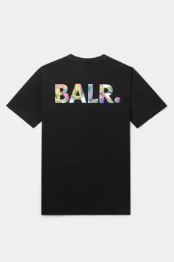 Heren BALR. T-Shirts*Olaf Straight Playmaker T-Shirt Jet Black