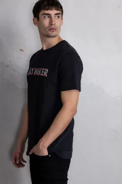 Heren BALR. T-Shirts*Olaf Straight Playmaker T-Shirt Jet Black