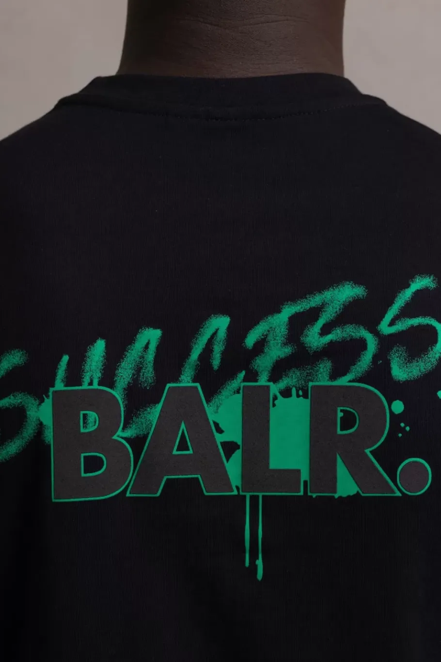 Heren BALR. T-Shirts*Olaf Straight Success T-Shirt Jet Black/Bright White