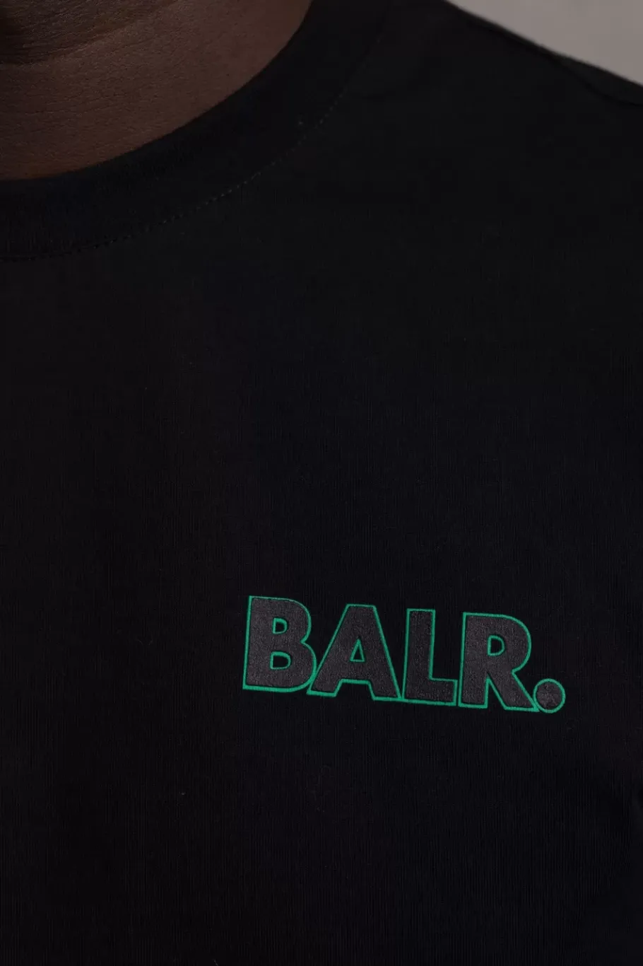 Heren BALR. T-Shirts*Olaf Straight Success T-Shirt Jet Black/Bright White