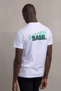 Heren BALR. T-Shirts*Olaf Straight Success T-Shirt Bright White/Jet Black