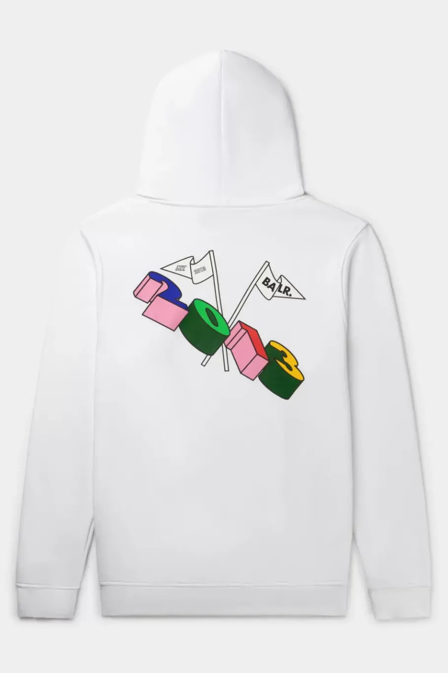 Heren BALR. Hoodies*Olaf Straight Tc 2013 Hoodie Bright White