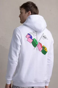 Heren BALR. Hoodies*Olaf Straight Tc 2013 Hoodie Bright White