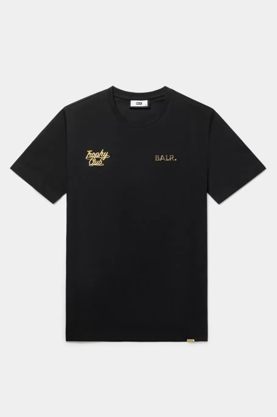 Heren BALR. T-Shirts*Olaf Straight Tc Gold T-Shirt Jet Black