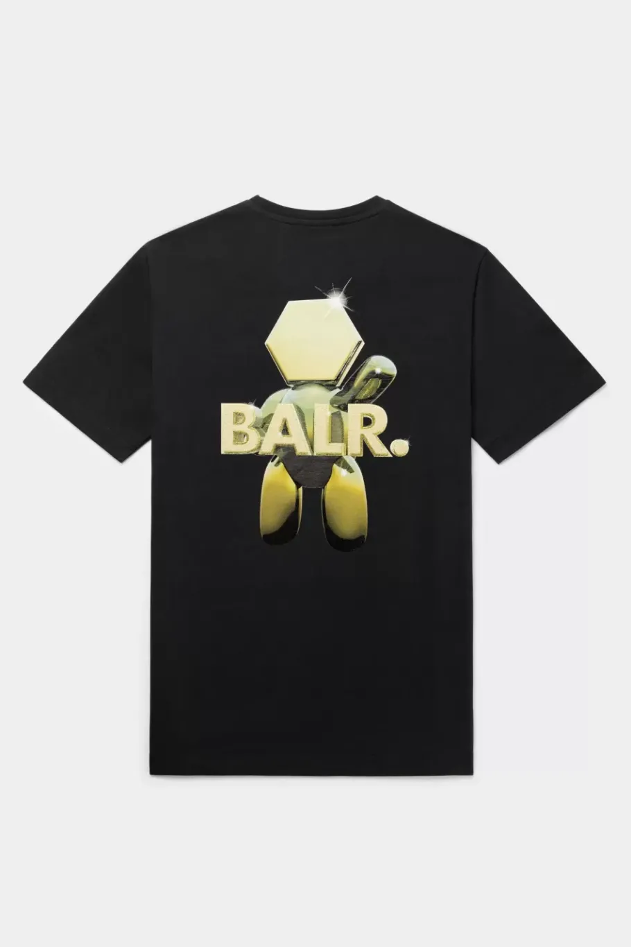 Heren BALR. T-Shirts*Olaf Straight Tc Gold T-Shirt Jet Black