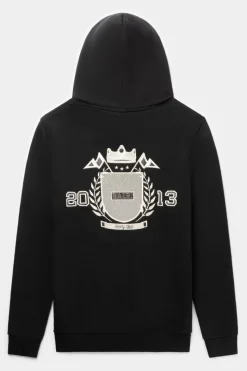 Heren BALR. Hoodies*Olaf Straight Trophy Hoodie Jet Black