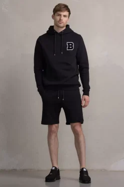 Heren BALR. Hoodies*Olaf Straight Trophy Hoodie Jet Black