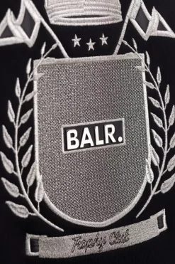 Heren BALR. Hoodies*Olaf Straight Trophy Hoodie Jet Black