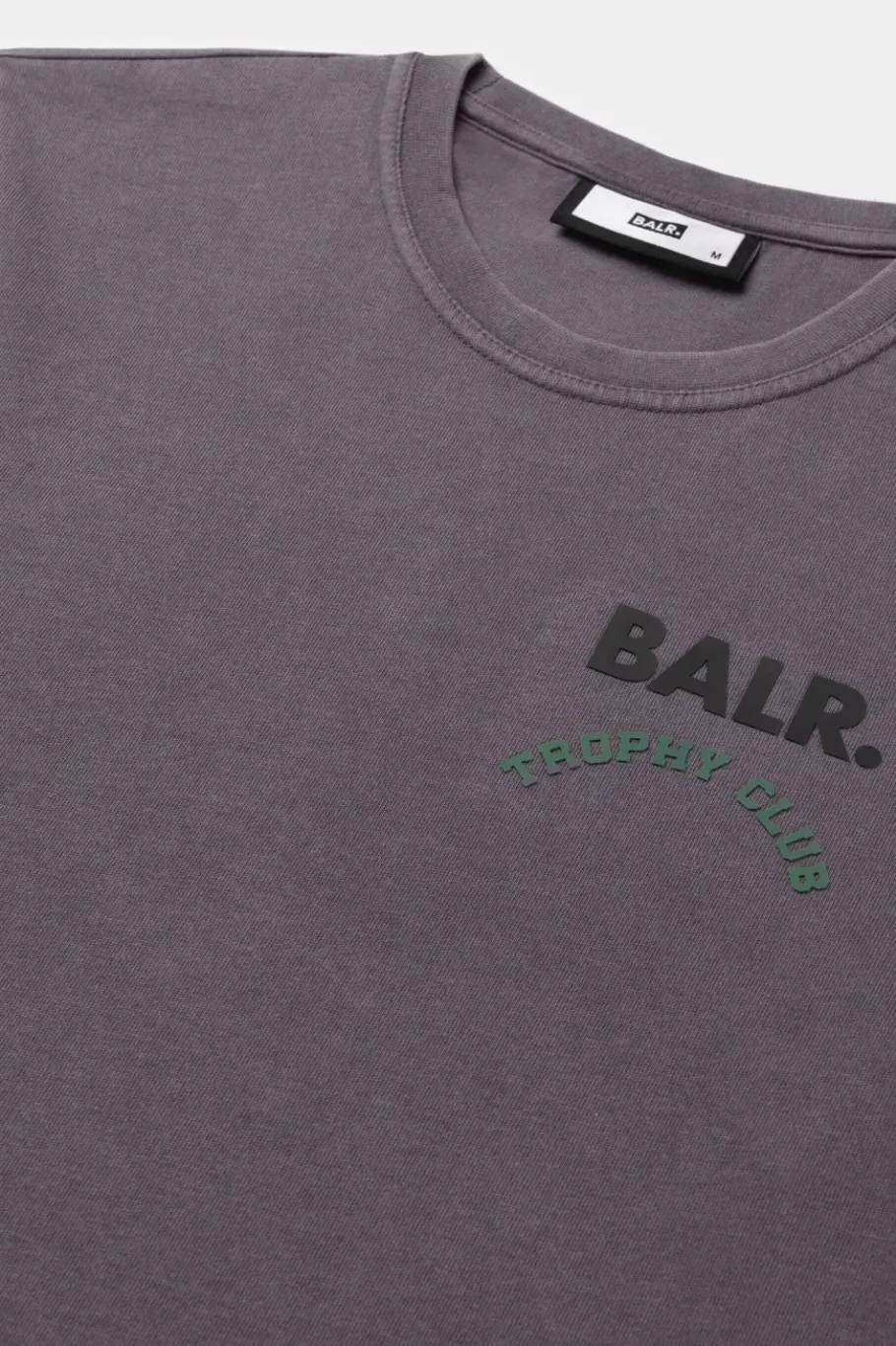 Heren BALR. T-Shirts*Olaf Straight Washed Trophy Club T-Shirt Asphalt Washed