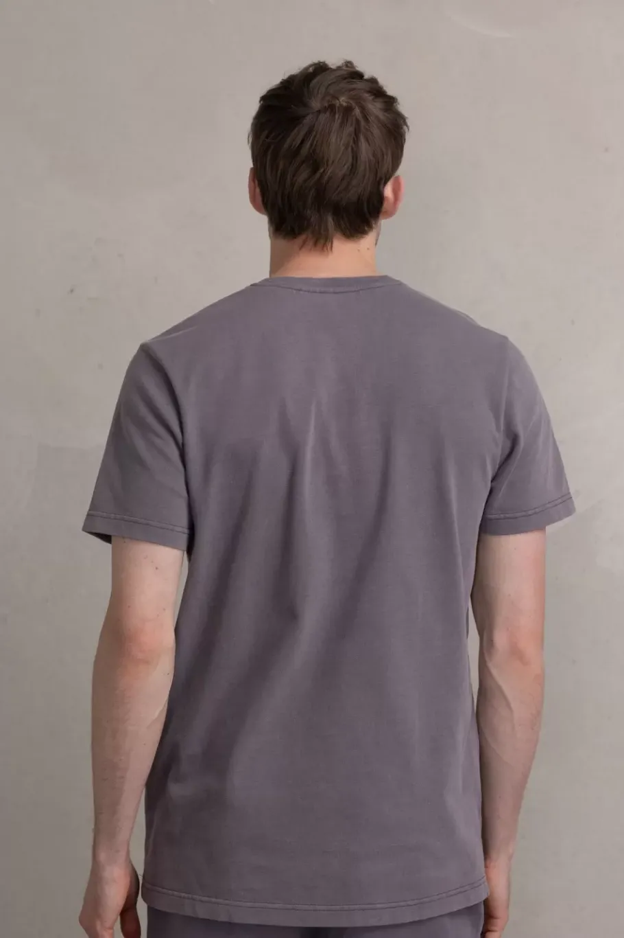 Heren BALR. T-Shirts*Olaf Straight Washed Trophy Club T-Shirt Asphalt Washed