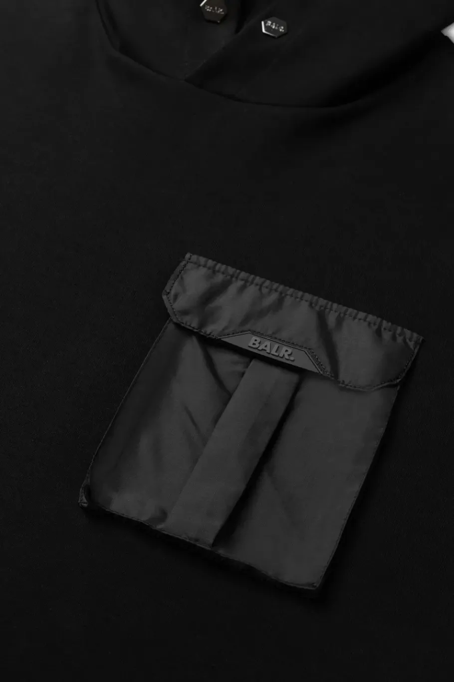 Heren BALR. Hoodies*Q-Cargo Series Straight Classic Hoodie Jet Black