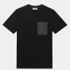 Heren BALR. T-Shirts*Q-Cargo Series Straight T-Shirt Jet Black