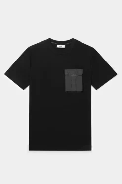 Heren BALR. T-Shirts*Q-Cargo Series Straight T-Shirt Jet Black
