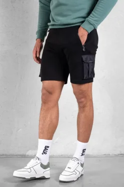 Heren BALR. Shorts*Q-Cargo Series Sweat Shorts Jet Black