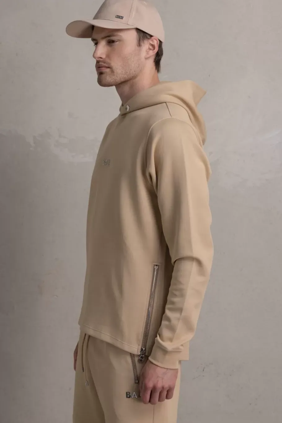 Heren BALR. Hoodies*Q-Series Straight Classic Hoodie Irish Cream