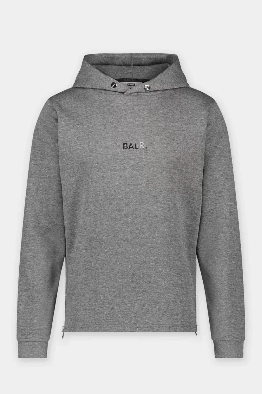 Heren BALR. Hoodies*Q-Series Straight Classic Hoodie Dk Grey Heather