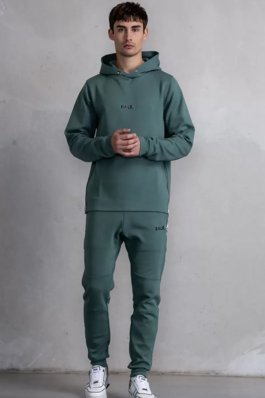 Heren BALR. Hoodies*Q-Series Straight Classic Hoodie Dark Forest