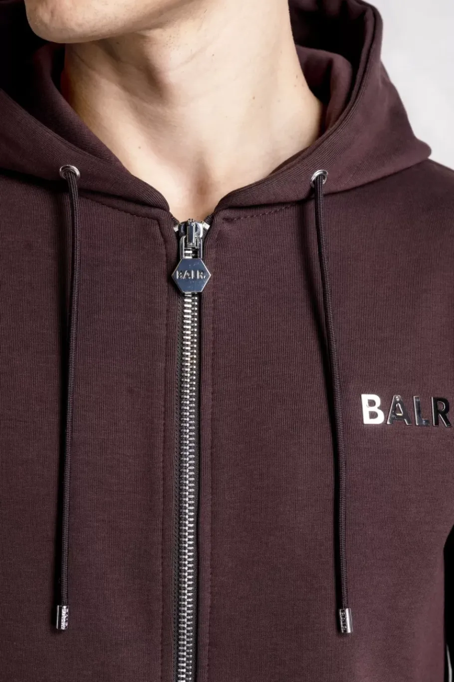 Heren BALR. Sweatshirts*Q-Series Straight Zip Thru Hoodie Renewed Java