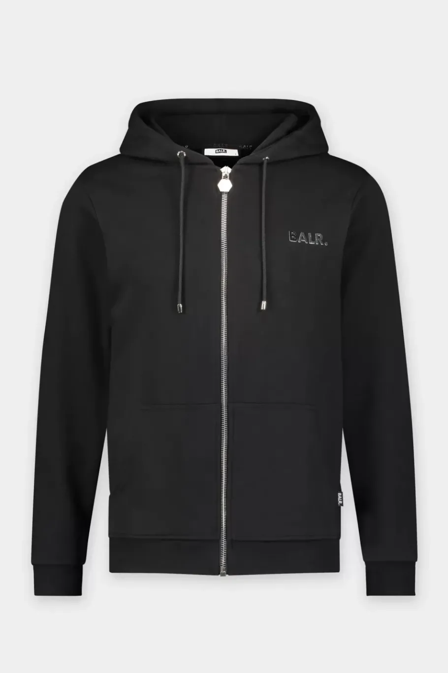 Heren BALR. Sweatshirts*Q-Series Straight Zipped Hoodie Men Black
