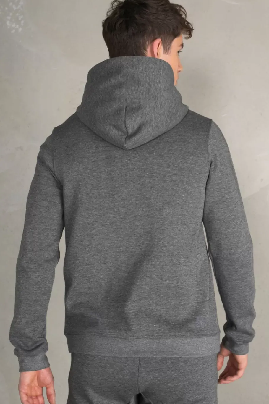 Heren BALR. Sweatshirts*Q-Series Straight Zipped Hoodie Men Dk Grey Heather