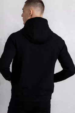 Heren BALR. Sweatshirts*Rani Zip Gold Emblem Hoodie Jet Black