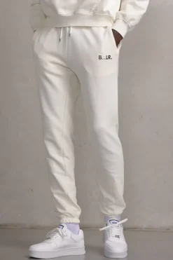 Heren BALR. Broek*Regular Metal Brand Jogger Egret