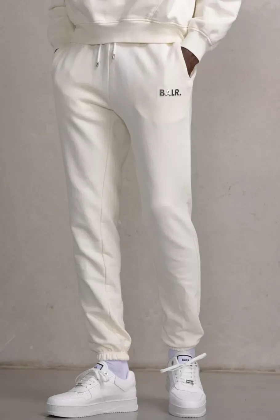 Heren BALR. Broek*Regular Metal Brand Jogger Egret