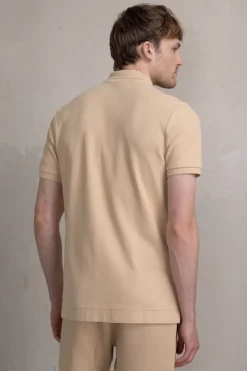 Heren BALR. Polo'S*Sebastian Metal Brand Slim Polo Irish Cream