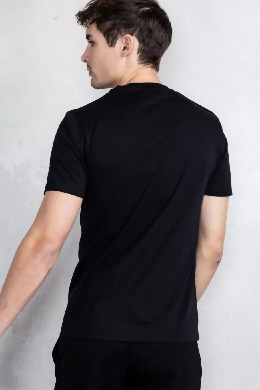 Heren BALR. T-Shirts*Sebastian Slim Gold Emblem T-Shirt Jet Black