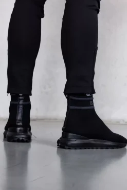 Heren BALR. Sneakers*X6 Logo Sock Sneaker Jet Black