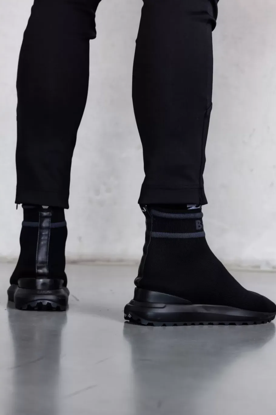 Heren BALR. Sneakers*X6 Logo Sock Sneaker Jet Black